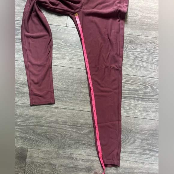 Kay Unger Rose Leggings Pockets Skinny Size L Fall Spring Winter Pastel Casual - Picture 7 of 8